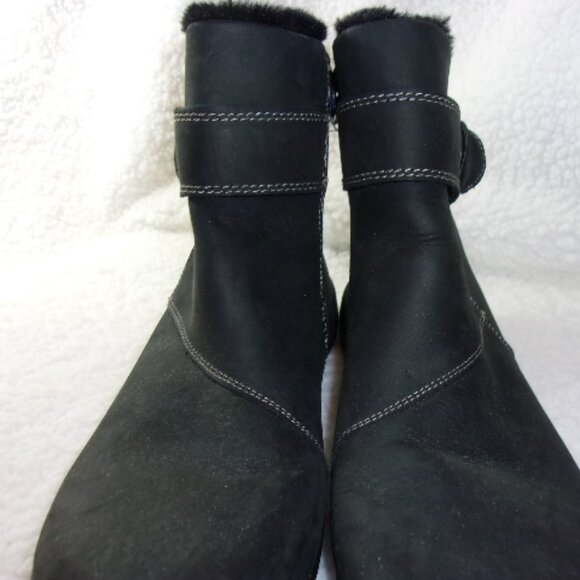 S-129 WOMENS CLARK ROSEVILLE ANKLE BOOTS - Picture 4 of 12